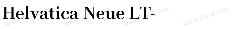 Helvatica Neue LT字体转换